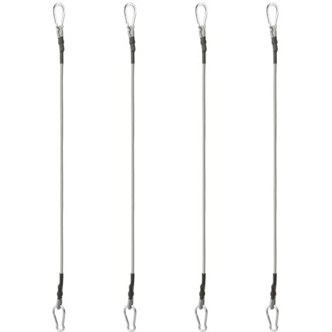 Cordes avec mousqueton 4 pcs Caoutchouc CFW16138