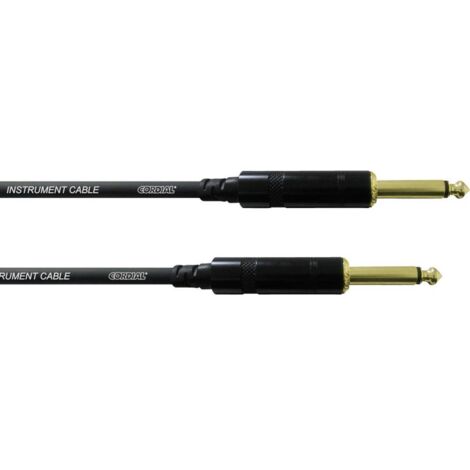 Cordial CCI 3 PP Jack Strumenti musicali Cavo [1x Spina jack da 6.3 mm - 1x Spina jack da 6.3 mm] 3.00 m Nero
