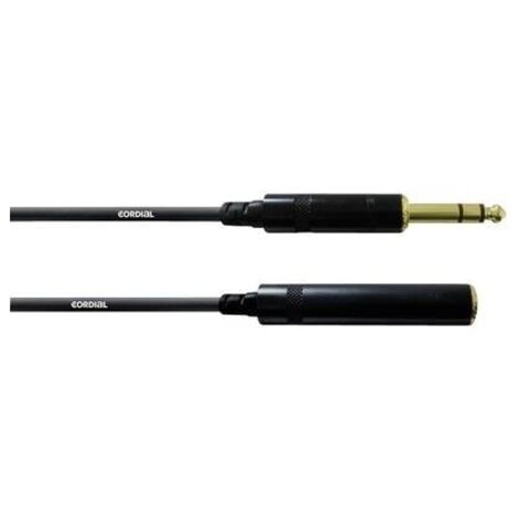 Cordial CFM 10 VK Audio Prolunga [1x Spina jack da 6.3 mm - 1x Presa jack da 6.3 mm] 10.00 m Nero