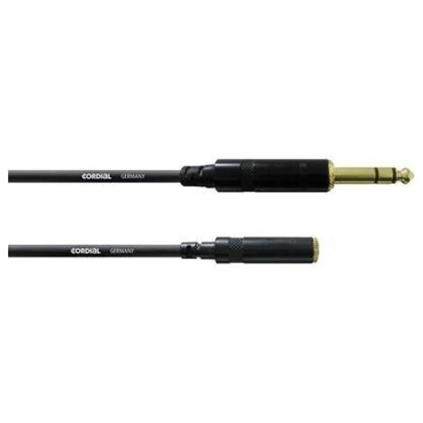 Cordial CFM 3 VY Audio Prolunga [1x Spina jack da 6.3 mm - 1x Presa jack da 3.5 mm] 3.00 m