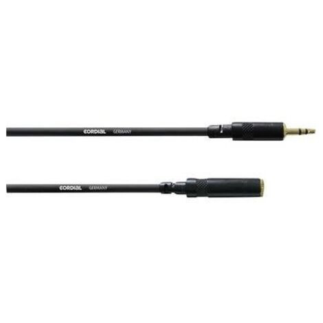 Cordial CFS 3 WY Audio Prolunga [1x Spina jack da 3.5 mm - 1x Presa jack da 3.5 mm] 3.00 m Nero
