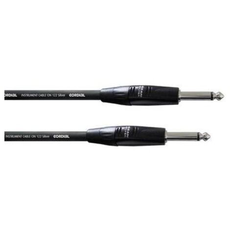 Cordial CII 6 PP Strumenti musicali Cavo [1x Spina jack da 6.3 mm - 1x Spina jack da 6.3 mm] 6.00 m Nero