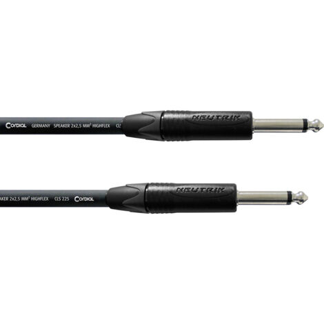Cordial CPL 20 PP 25 Klinke Instrumenten Kabel [1x Klinkenstecker 6.35 mm - 1x Klinkenstecker 6.35 m