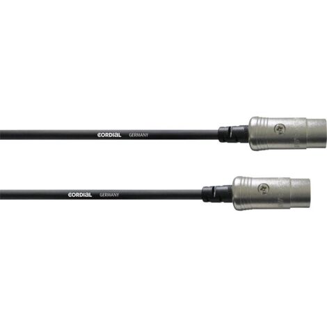 Cordial MIDI Cavo di collegamento [1x Spina XLR 5 poli - 1x Spina XLR 5 poli] 0.90 m Nero