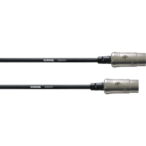 Cordial MIDI Cavo di collegamento [1x Spina XLR 5 poli - 1x Spina XLR 5 poli] 6.00 m Nero