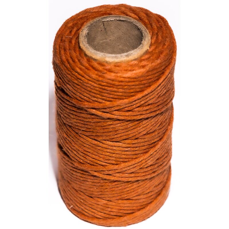 Cordino di cotone da 2 mm in rame decorativo naturale per confezioni regalo in macramè