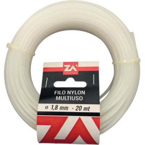 Cordino x tenda nylon d.mm 1,8 l.mt  20 (5 pezzi)