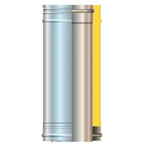 Cordivari - Canna Fumaria Inox Doppia Parete Ø150/100 - 100 Cm