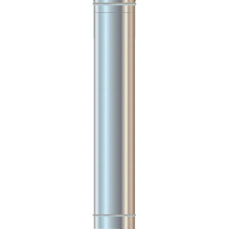 Cordivari - canna fumaria/tubo inox 304 mono parete ø100 - 100 cm