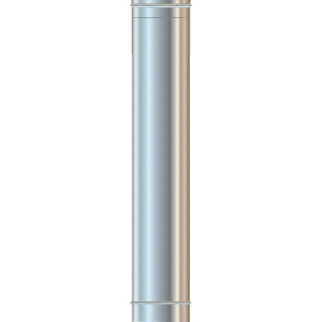 Cordivari - canna fumaria/tubo inox 304 mono parete ø130 - 100 cm