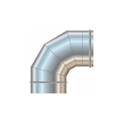 Cordivari - Curva 90° Ø140 Inox 304 Mono Parete