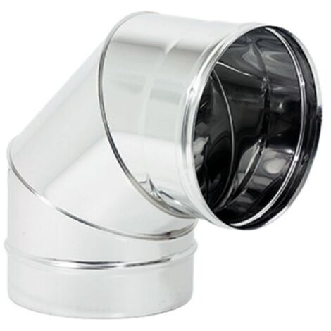 Cordivari - Curva 90° Ø200 Inox 304 Mono Parete