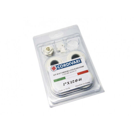 Cordivari - Kit di riduzioni + valvolino per radiatore ardesia alluminio da 1/2