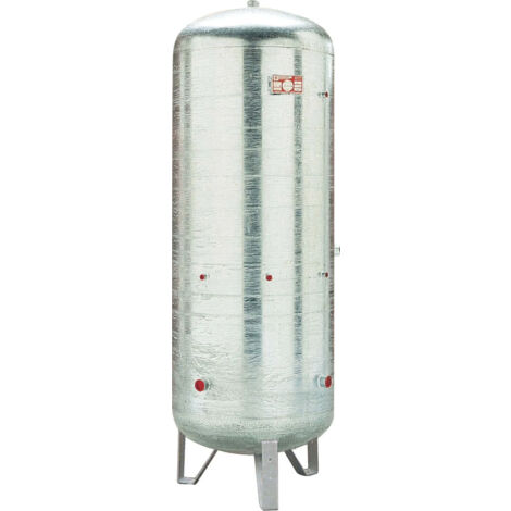 Cordivari - Serbatoio zincato verticale autoclave da 100 litri per accumulo acqua in pressione senza membrana - Omologato