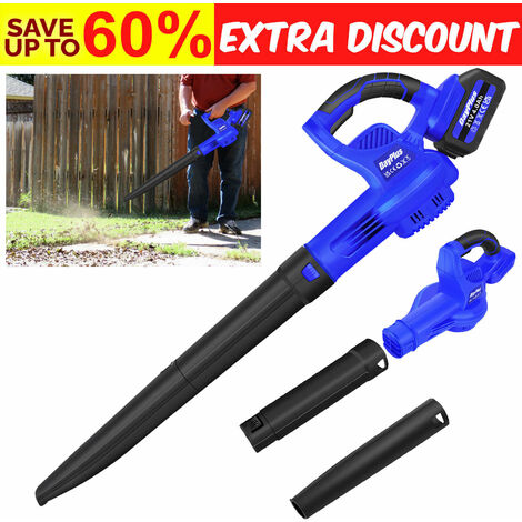 Cordless Air Blower Garden Snow Dust Leaf Electric Suction Vacuum Clean Battery