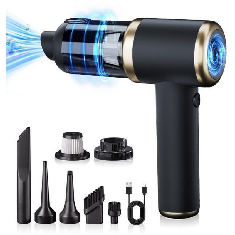 Cordless handheld car vacuum cleaner, dual-purpose portable vacuum for car and home, cordless charging