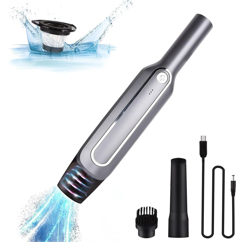 ZVD - Cordless Handheld Vacuum Cleaner, 6000Pa Portable Cordless Handheld Vacuum Cleaner, 2000mAh Rechargeable Car Vacuum Cleaner Mini Tabletop