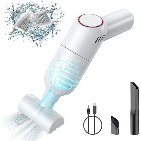 Cordless Handheld Vacuum Cleaner: Mini Rechargeable Handheld Vacuum Cleaner, Strong Suction, Wet and Dry Portable Car Vacuum Cleaner for Car Carpets MUMU