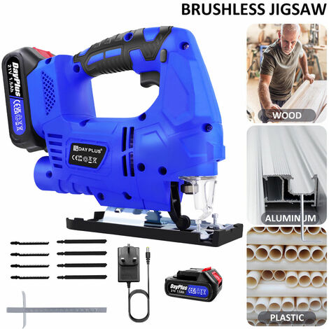Cordless Jig Saws Electric For Wood Pvc Metal Cutting ±45°bevel Cutting Angle