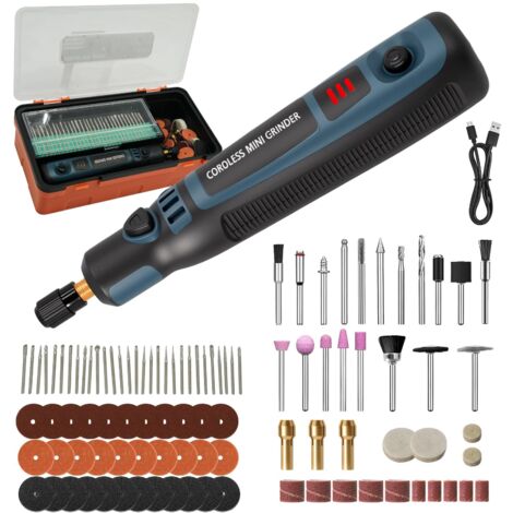 Cordless Mini Cordless Drill with 96 Accessories, Multifunctional Rotary Tools, Mini Electric Drill Electric Engraving Pen For