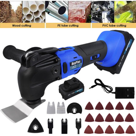 Cordless Oscillating Multi Tool Cutter Sander Blade Triangle Sanding Sheets Pad