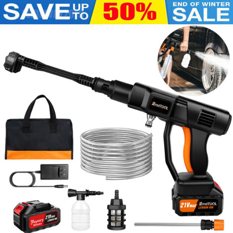 Cordless Pressure Washer Jet Cleaner Gun Washing Car Watering Cleaning Floor