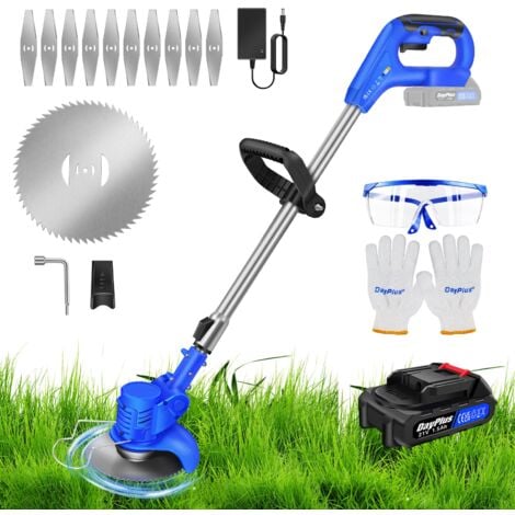 DAYPLUS Cordless Strimmer Bundle Grass Trimmer 10000rpm/min Electric Garden Edger Cutter