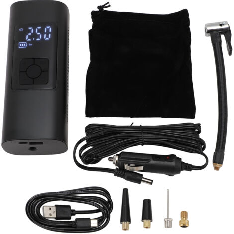 Cordless Tire Inflator Portable Air Compressor 60W 150PSI 6000mAh Portable Electric Air Pump with Pressure Gauge for Car Motorcycle