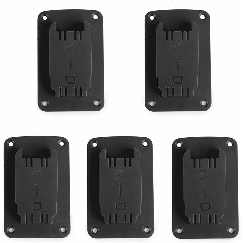 Cordless Tool Adapters, 5pcs Power Tool Battery Mounting Bracket for DE WALT DCB 18V/20V Milwaukee M18 18V