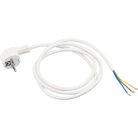 Cordon 16A 2P+T 3G1-blanc-1,5m L'EBENOID 037101