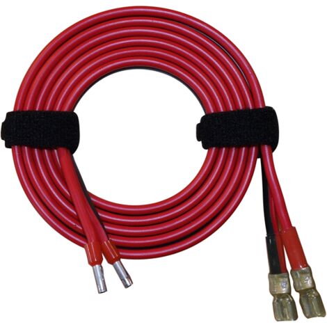 Cordon 1m50 section 2,5 mm2 pour batterie à cosses faston