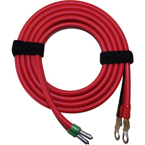 Cordon de batterie 1,50 m 4 mm² avec cosses rondes femelles – Pour raccordement régulateur solaire – Tension max 500V – Température -20°C à +100°C – Ohm-Easy