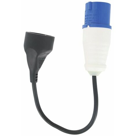 Cordon adaptateur électrique 16A 230V – 3G1,5 mm² H05-VV-F – Pour bornes de camping – Puissance max 3500W – Dhome