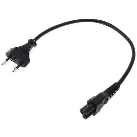 Cordon adaptateur secteur   Eu 2 broches mâle vers CEI 320 C5 Micky pour alimentation pour ordinateur portable 3