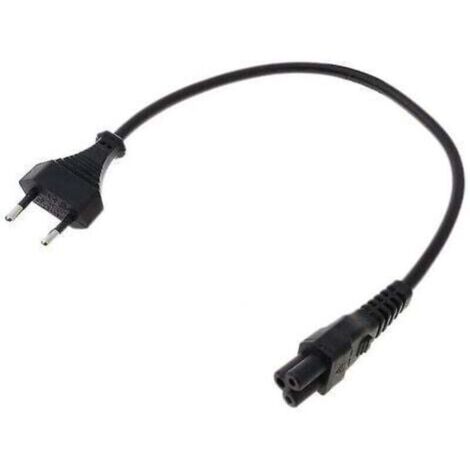 Cordon adaptateur secteur Eu 2 broches mâle vers CEI 320 C5 Micky pour alimentation pour ordinateur portable 3