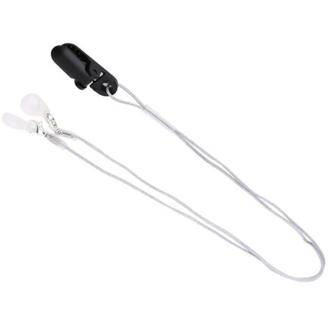 Cordon Anti-Perte Coloré pour Aides Auditives Enfants - Amplificateur Sonore Pratique (Gris)