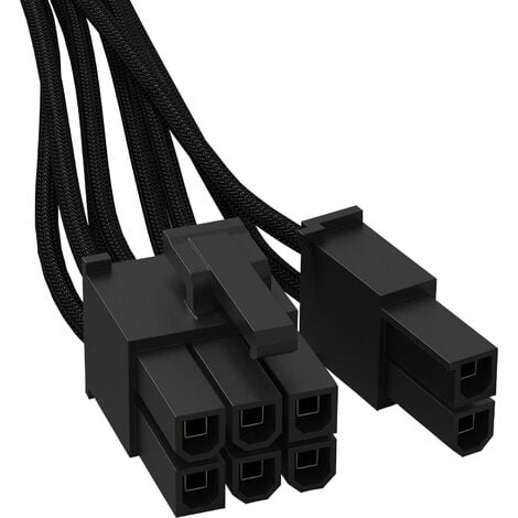 Cordon BeQuiet ordinateur, alimentation [1x ATX mâle 8 pôles (6+2) - 1x connecteur 12 broches (bloc dalimentation)] 0.6