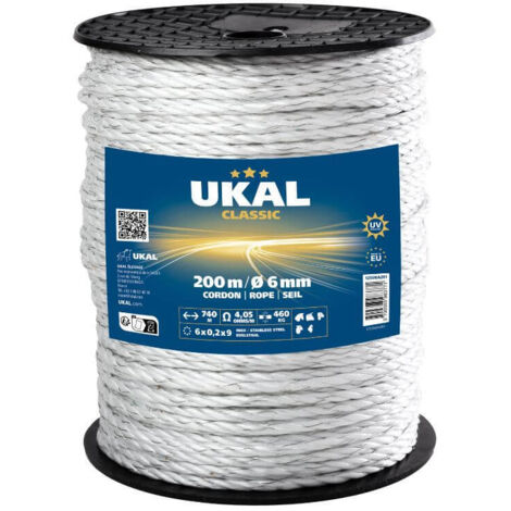 Cordon blanc Ø 5 mm CLASSIC 200 m UKAL