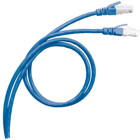 CORDON C6 SF/UTP PVC BLEU 1 M LEGRAND 051752
