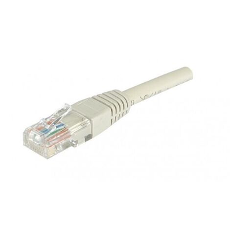 Cordon Cat 5e RJ45 U/UTP - 1m Gris