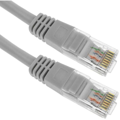 Cordon Cat 5e RJ45 U/UTP - 2m Gris