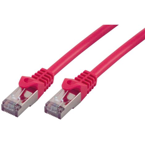 Cordon Cat 6 RJ45 F/UTP - 3m Rouge