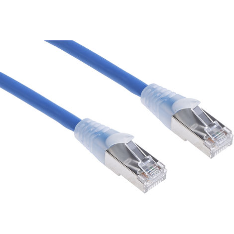 Câble Ethernet catégorie 6 S/FTP Weidmuller, Gris, 1m LSZH Avec connecteur  coudé