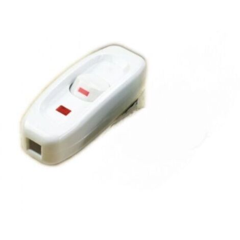 Cordon Commutateur Avec, Basculante Pour Lampe, Cordon Interrupteur, Interrupteur de Lampe, Inline on/Off Interrupteur, 2 Pièces 250V 10A Inline ON/OFF Table Lampe de table Cordon Commutateur