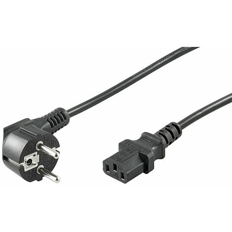 Cordon d'alimentation 1.8m noir iec320