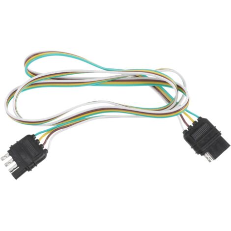 Cordon d'alimentation De Fil De Remorque Kit Câblage Remorque Prise De Lumière De Remorque Kit De Fil De Remorque Câblage De Remorque Plug Ligne De Lampe Auto Cuivre 4 Broches