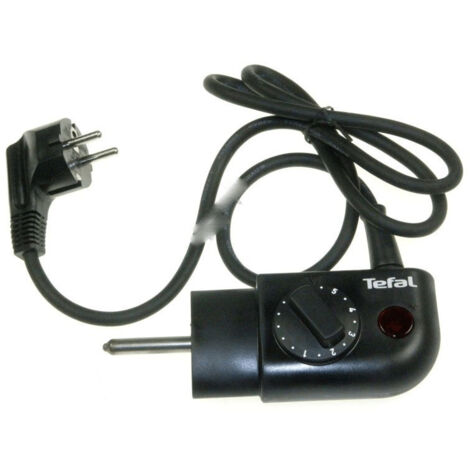 Cordon d'alimentation pour appareils Tefal – Compatible raclettes et grils – Connexion sécurisée – 2m de longueur