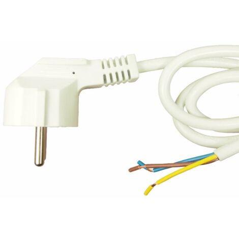 Cordon d'alimentation RS PRO, Connecteur CEE 7/7 Sans connecteur, 2m, 16 A / 250 V ( Prix pour 1 )