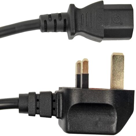 Cordon d'alimentation RS PRO, Connecteur Fiche britannique de type G CEI C13, 2m, 5A / 250 V ( Prix pour 1 )