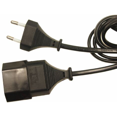 Cordon d'alimentation RS PRO, Connecteur Fiche européenne de type C Prise européenne à 2 broches, 3m, 2,5 A / 250 V ( Prix pour 1 )